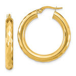 Load image into Gallery viewer, Leslie&#39;s 14k Polished D/C Hoop EarringsLE2091
