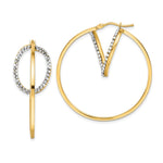 Load image into Gallery viewer, Leslie&#39;s 14K  w/ Swarovski Crystals Hoop EarringsLE2111
