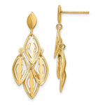 Load image into Gallery viewer, Leslie&#39;s 14k Polished D/C Post Dangle Chandelier EarringsLE2151
