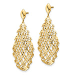 Load image into Gallery viewer, Leslie&#39;s 14k Polished D/C Post Dangle EarringsLE2154
