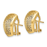 Load image into Gallery viewer, Leslie&#39;s 14K Two-tone Polished D/C Omega Back EarringsLE2160

