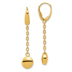 Load image into Gallery viewer, Leslie&#39;s 14k Polished Leverback EarringsLE2175

