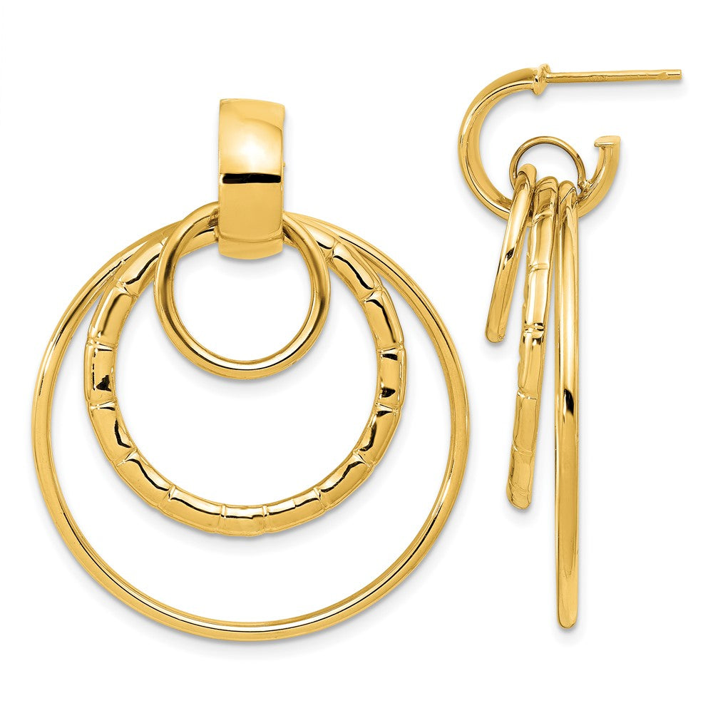 Leslie's 14K Polished Post Dangle EarringsLE2181