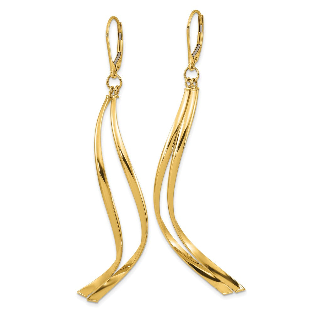 Leslie's 14K Polished Leverback EarringsLE2184