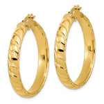 Load image into Gallery viewer, Leslie&#39;s 14k Polished and Twisted Hoop EarringsLE2208
