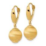 Load image into Gallery viewer, Leslie&#39;s 14k Polished Textured Leverback EarringsLE2213
