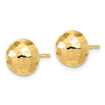 Load image into Gallery viewer, Leslie&#39;s 14K Polished D/C 10mm Button Post EarringsLE2217
