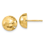 Load image into Gallery viewer, Leslie&#39;s 14K Polished D/C 10mm Button Post EarringsLE2217
