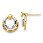 Load image into Gallery viewer, Leslie&#39;s 14K Two-tone Polished Post Dangle EarringsLE2218
