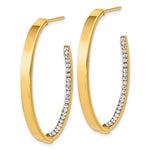 Load image into Gallery viewer, Leslie&#39;s 14k Polished Crystals from Swarovski J-Hoop EarringsLE2233
