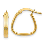 Load image into Gallery viewer, Leslie&#39;s 14K Polished and Textured Hoop EarringsLE266
