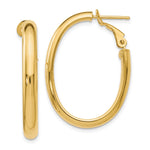 Load image into Gallery viewer, Leslie&#39;s 14K Polished Oval Hoop EarringsLE273

