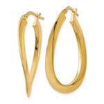 Load image into Gallery viewer, Leslie&#39;s 14K Polished Twisted Oval Hoop EarringsLE558
