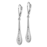 Load image into Gallery viewer, Leslie&#39;s 14K White Gold D/C Leverback EarringsLE609
