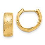 Load image into Gallery viewer, Leslie&#39;s 14K Polished and Satin Hinged Hoop EarringsLE616
