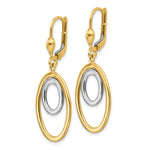 Load image into Gallery viewer, Leslie&#39;s 14K Two-tone Polished Leverback EarringsLE675
