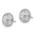 Load image into Gallery viewer, Leslie&#39;s 14K White Gold Textured Post EarringsLE690
