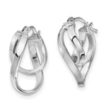 Load image into Gallery viewer, Leslie&#39;s 14K White Gold Polished Hinged Hoop EarringsLE883
