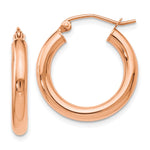 Load image into Gallery viewer, Leslie&#39;s 14K Rose Gold 3mm Polished Hoop EarringsLE888
