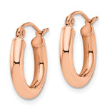 Load image into Gallery viewer, Leslie&#39;s 14K Rose Gold 3mm Polished Hoop EarringsLE889
