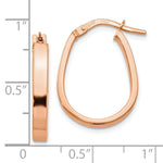 Load image into Gallery viewer, Leslie&#39;s 14K Rose Gold Polished U-Shape Hoop EarringsLE896
