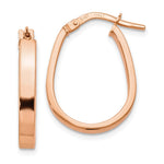 Load image into Gallery viewer, Leslie&#39;s 14K Rose Gold Polished U-Shape Hoop EarringsLE896
