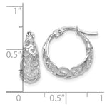 Load image into Gallery viewer, Leslie&#39;s 14K White Gold Polished Hoop EarringsLE917

