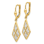 Load image into Gallery viewer, Leslie&#39;s 14K with Rhodium D/C Leverback EarringsLE918
