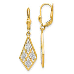 Load image into Gallery viewer, Leslie&#39;s 14K with Rhodium D/C Leverback EarringsLE918
