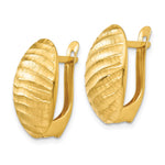 Load image into Gallery viewer, Leslie&#39;s 14K Brushed and Textured Hoop EarringsLE925

