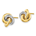 Load image into Gallery viewer, Leslie&#39;s 14K Two-tone Polished Post EarringsLE938
