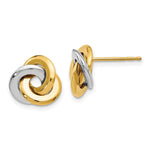 Load image into Gallery viewer, Leslie&#39;s 14K Two-tone Polished Post EarringsLE938
