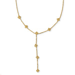 Load image into Gallery viewer, Leslie&#39;s 14K Polished &amp; Textured Y Drop NecklaceLF1011-18
