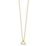 Load image into Gallery viewer, Leslie&#39;s 14K Polished Triangle w/2 in ext. NecklaceLF1015-16
