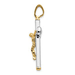 Load image into Gallery viewer, Leslie&#39;s 14K Two-tone Polished Crucifix PendantLF1041
