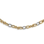 Load image into Gallery viewer, Leslie&#39;s 14K Two-tone Polished Fancy Link NecklaceLF1057-18
