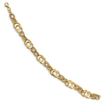 Load image into Gallery viewer, Leslie&#39;s 14K Polished Fancy Link BraceletLF1061-7.75
