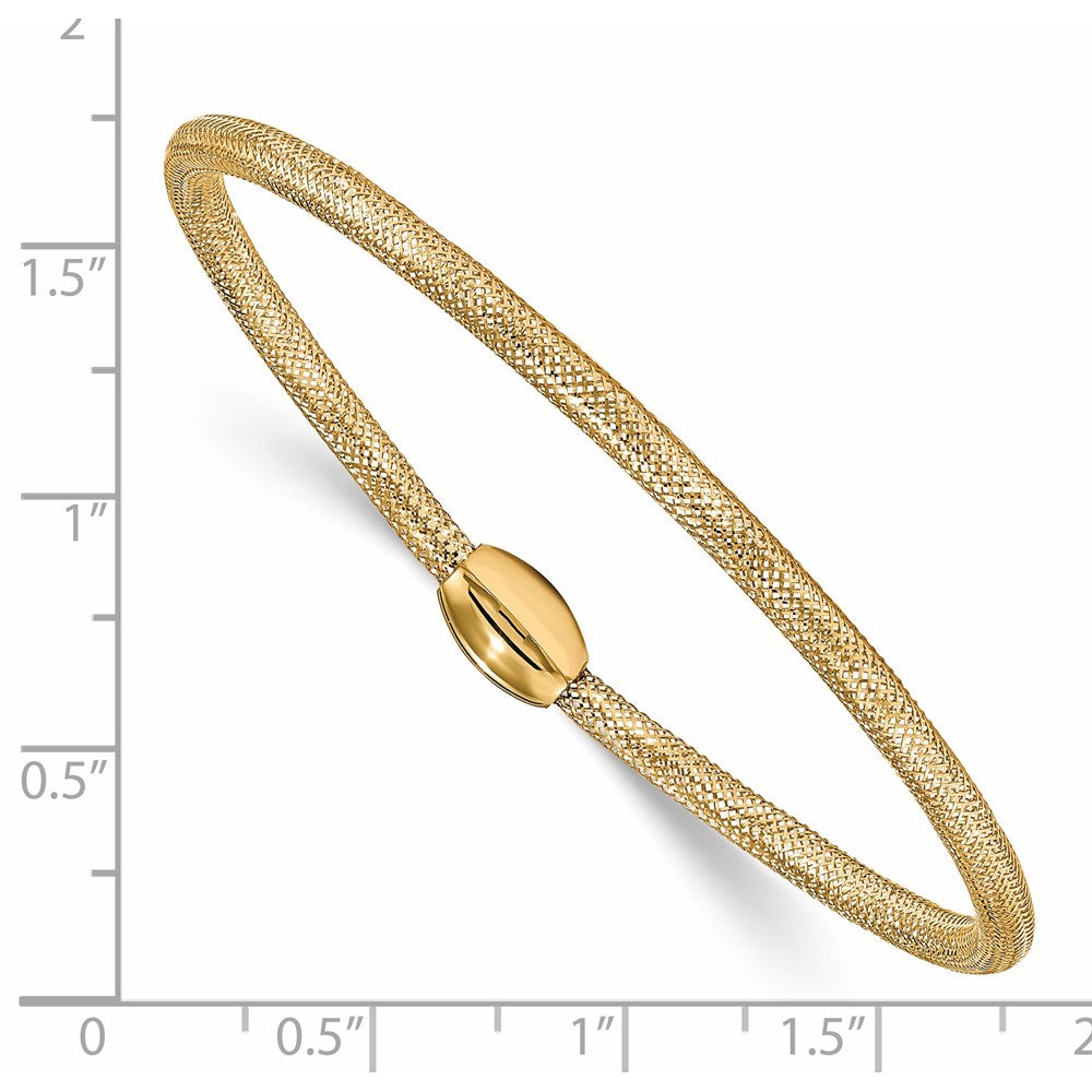 Leslie's 14K Polished Mesh Stretch BraceletLF1127