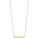Load image into Gallery viewer, Leslie&#39;s 14K Polished with 1in ext. Bar NecklaceLF1132-18
