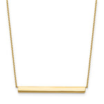 Load image into Gallery viewer, Leslie&#39;s 14K Polished with 1in ext. Bar NecklaceLF1132-18
