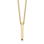 Load image into Gallery viewer, Leslie&#39;s 14K Polished Bar NecklaceLF1134-18
