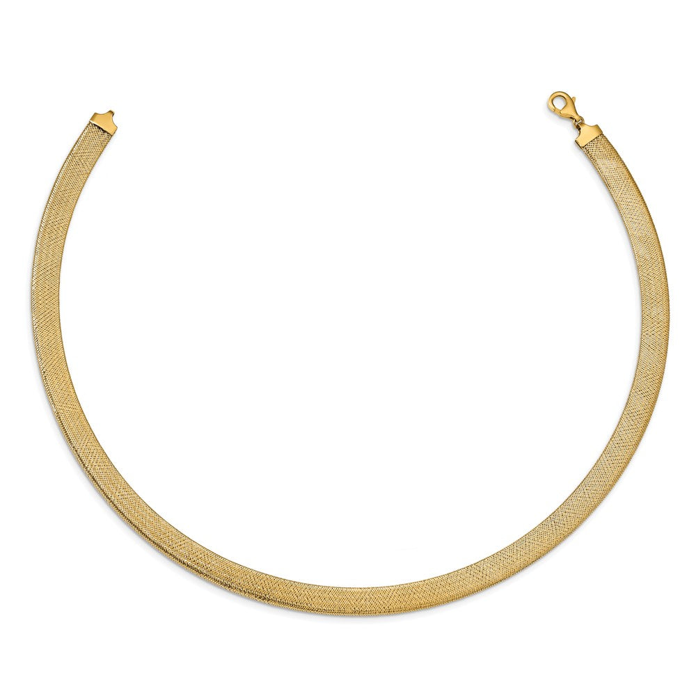 Leslie's 14K Polished Mesh NecklaceLF1159-18.5
