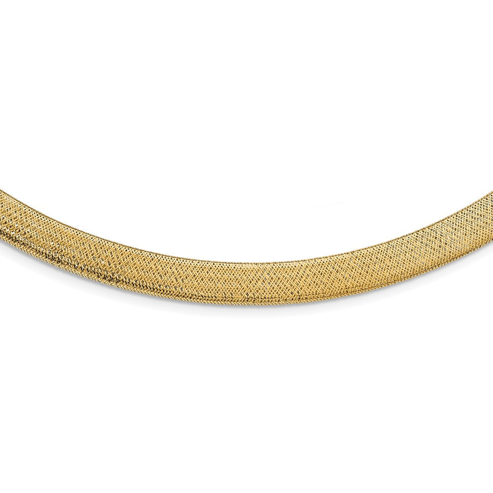 Leslie's 14K Polished Mesh NecklaceLF1159-18.5