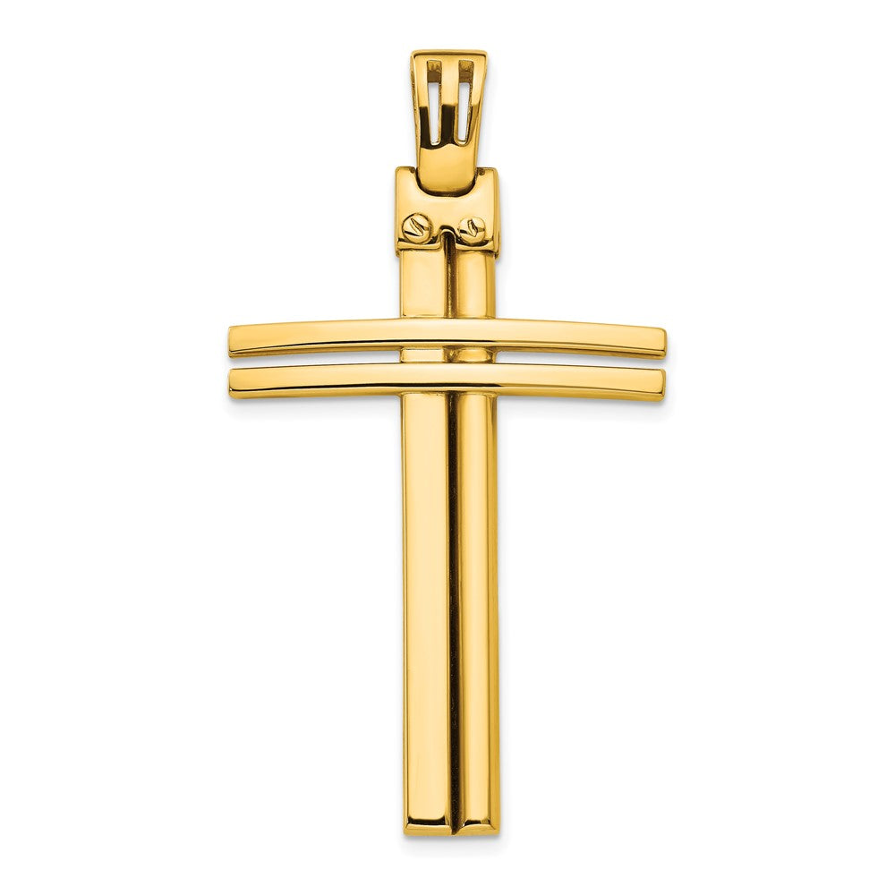 Leslie's 14K Polished Cross PendantLF1161