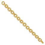 Load image into Gallery viewer, Leslie&#39;s 14K Polished &amp; Textured Fancy Link BraceletLF1169-7.5
