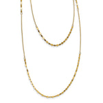 Load image into Gallery viewer, Leslie&#39;s 14K Polished D/C Adjustable 2 Layer w/3.5in ext. NecklaceLF1187-18
