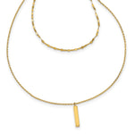 Load image into Gallery viewer, Leslie&#39;s 14K Polished D/C Adjustable 2 Layer w/3.5in ext. ChokerLF1188-12
