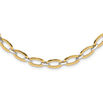 Load image into Gallery viewer, Leslie&#39;s 14K Two-tone Polished w/.25in ext. NecklaceLF1240-18
