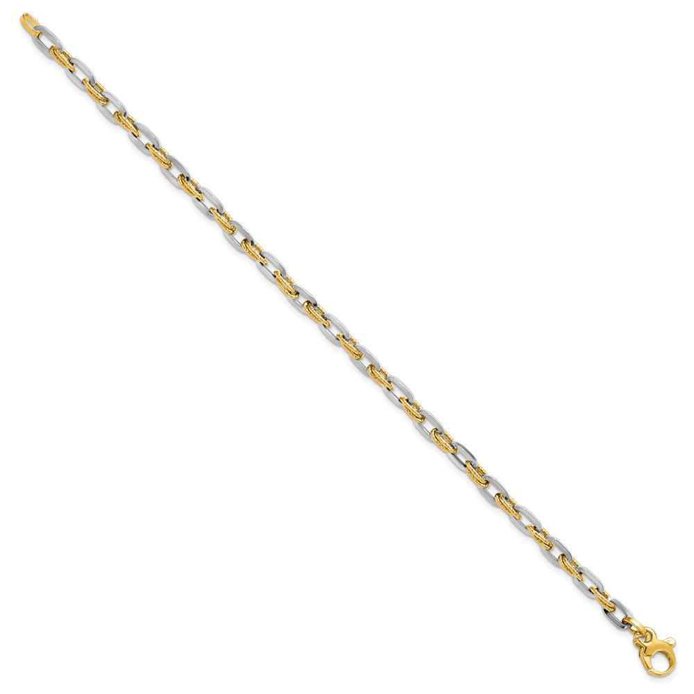 Leslie's 14K Two-tone Polished D/C BraceletLF1241-7.5