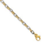 Load image into Gallery viewer, Leslie&#39;s 14K Two-tone Polished D/C BraceletLF1241-7.5
